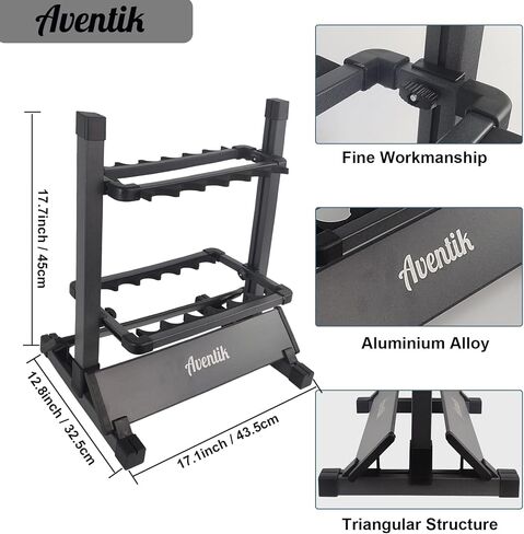Aventik Fishing Rod Rack,12&24 Rods Aluminum Fishing Rod Holder in Kuwait