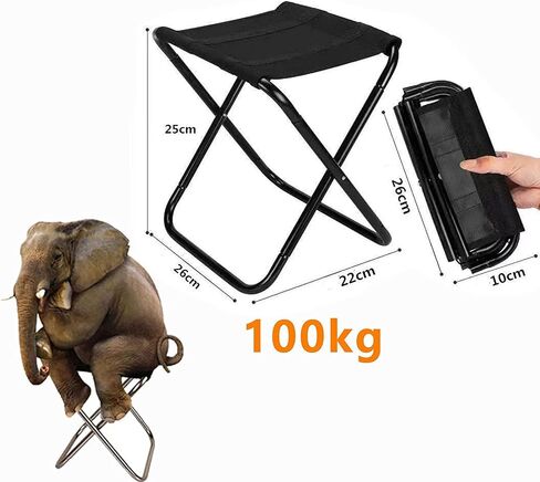 BetterJonny 2PCS البسيطة للطي التخييم البراز، سبائك الألومنيوم المحمولة للطي البراز في الهواء الطلق الكبار التخييم الصيد البراز حجم صغير التخييم البراز مع حقيبة حمل لجميع الأنشطة الخارجية والداخلية in Saudi Arabia