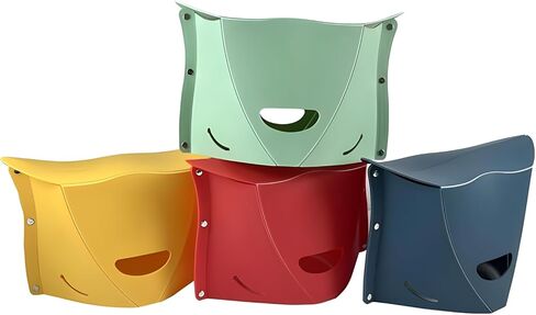 مقعد تخييم قابل للطي من البلاستيك المحمول من Algasan مكون من 4 قطع، كرسي خفيف الوزن قابل للطي، مناسب لحقيبة الظهر لمجموعة الجولات والشواء والمترو في الهواء الطلق وخفيف للغاية in Kuwait