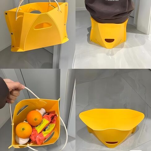 مقعد تخييم قابل للطي من البلاستيك المحمول من Algasan مكون من 4 قطع، كرسي خفيف الوزن قابل للطي، مناسب لحقيبة الظهر لمجموعة الجولات والشواء والمترو في الهواء الطلق وخفيف للغاية in Kuwait