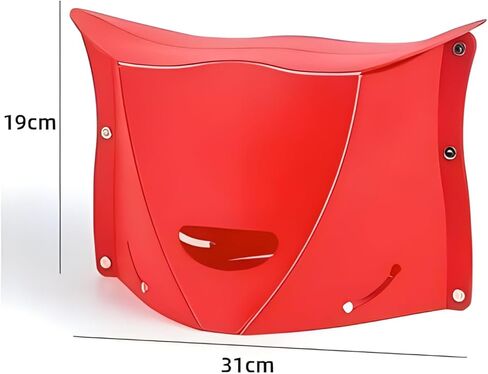 مقعد تخييم قابل للطي من البلاستيك المحمول من Algasan مكون من 4 قطع، كرسي خفيف الوزن قابل للطي، مناسب لحقيبة الظهر لمجموعة الجولات والشواء والمترو في الهواء الطلق وخفيف للغاية in Kuwait