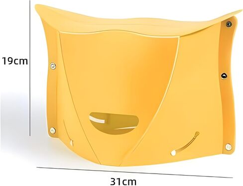 مقعد تخييم قابل للطي من البلاستيك المحمول من Algasan مكون من 4 قطع، كرسي خفيف الوزن قابل للطي، مناسب لحقيبة الظهر لمجموعة الجولات والشواء والمترو في الهواء الطلق وخفيف للغاية in Kuwait