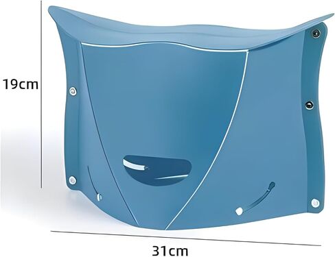 مقعد تخييم قابل للطي من البلاستيك المحمول من Algasan مكون من 4 قطع، كرسي خفيف الوزن قابل للطي، مناسب لحقيبة الظهر لمجموعة الجولات والشواء والمترو في الهواء الطلق وخفيف للغاية in Kuwait