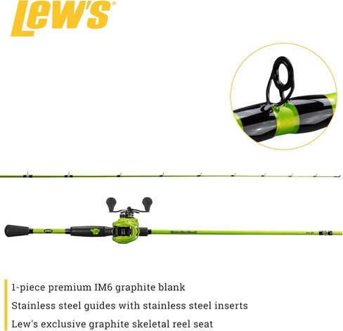 مجموعة Lew's Kickin الخاصة بهم من بكرة بيتكاست وقضيب الصيد in Saudi Arabia