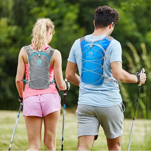 Ouplea Small Running Hydration Backpack Hydro Vest with 2L Water Bladder | for Men Women, Lightweight, Breathable, Reflective, Adjustable, Phone Pocket, for Running Hiking Race Cycling Marathon Trail in Saudi Arabia