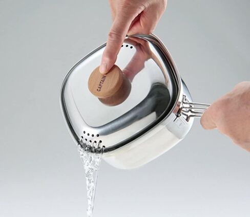 UH-4202 Stainless Steel Square Ramen Cooker, 0.3 gal (1.3 L), Made in Japan, Made in Japan in Saudi Arabia