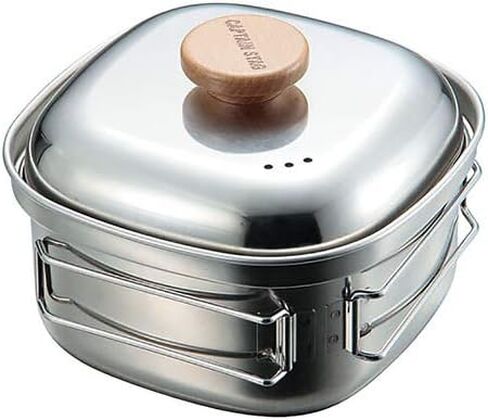 UH-4202 Stainless Steel Square Ramen Cooker, 0.3 gal (1.3 L), Made in Japan, Made in Japan in Saudi Arabia