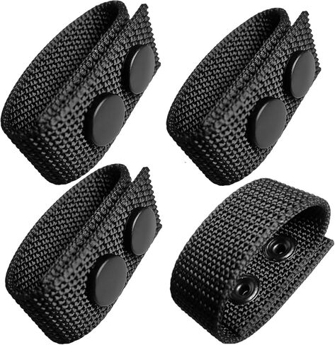 8Pcs Belt Keeper for Duty Belt Security Tactical Belt Keepers with Double Snaps for 2¼" wide Belt Security Duty Belt Keepers Police Military Equipment Accessories Snaps Belt Keepers in Saudi Arabia