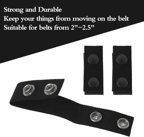 8Pcs Belt Keeper for Duty Belt Security Tactical Belt Keepers with Double Snaps for 2¼" wide Belt Security Duty Belt Keepers Police Military Equipment Accessories Snaps Belt Keepers in Saudi Arabia