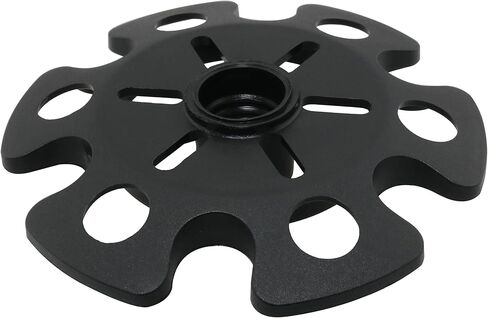 6pcs Rubber Pole Tip Protectors Trekking Pole Mud Snow Baskets, Replacement Accessory for Ski Pole, Black in Saudi Arabia