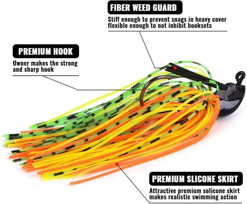 السباحة تهزهز الصيد السحر المطاط التقليب تهزهز عدة تخطي الأعشاب الضارة باس الصيد التنغستن تهزهز رئيس وتنورة سيليكون in Kuwait