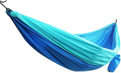 PORTAL Double Camping Hammock Lightweight Portable Nylon Hammock with Straps and Carabiners in Saudi Arabia