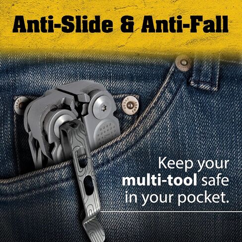 Donk! Titanium Pocket Clip. Made for Leatherman Free (P2, P4, T2 & T4) Curl & Bond. TC4 Titanium. Matte Finish. 2 Screws. 5 Custom Designs. Extra Carry Options - 'Norwegian Wood’ in Saudi Arabia