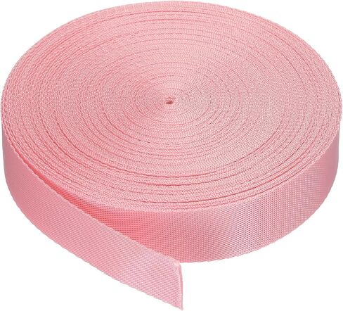 MECCANIXITY Nylon Webbing Strap Flat 1 Inch 10 Yards Pink for DIY Repair, Backpack, Luggage-Rack, Crafts in Saudi Arabia