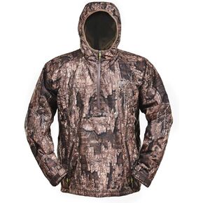 Gator Waders Men's Waterproof Weather-Resistant 1/2 Zip Active Outdoor Bog Hoodie with Fleece-Lined Body & Handwarmer Pockets