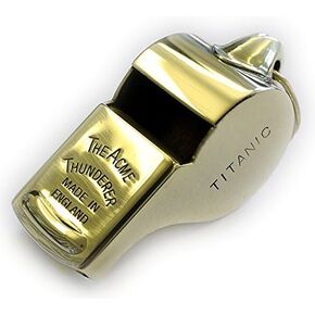 ACME Thunderer Titanic Mates Whistle - Polished Brass SS57PB