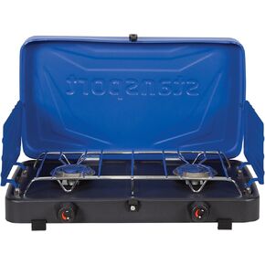 Stansport 2-Burner Regulated Propane Stove - 20,000 BTUs