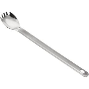Long Handle Spork Eco-Friendly Ultralight Portabale Flatware for Outdoor Camping Backpacking Hiking Travel Picnic Tableware with Bag(Spork)