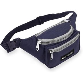 Everest Signature Waist Pack - Standard, Navy/Gray, One Size