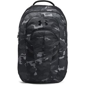 حقيبة ظهر Under Armour Hustle 6.0 Pro، أسود/أسود/أسود، مقاس واحد يناسب الجميع