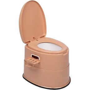 Outvita Portable Toilet, Outdoor Lightweight Porta Potty with Detachable Inner Bucket Removable Toilet Paper Holder for Camping Boat RV Hiking Living Room