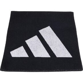 adidas Unisex-Adult 3Bar Small Towel, Black/White, No Size