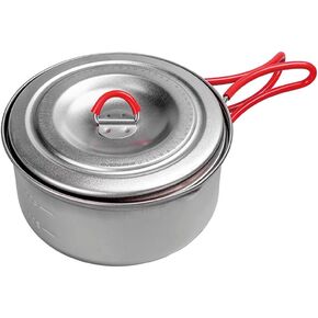 Evernew Titanium Lightweight Camping Pot w/Folding Handle, 600