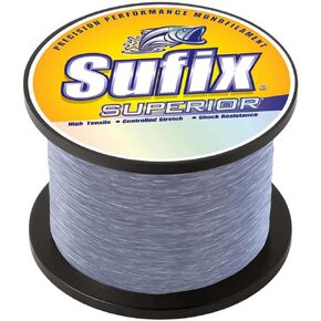 Sufix Superior 15 lb (Smoke Blue, Size- 840 YD Spool)