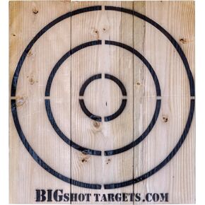 Wooden Throwing Target with Bottle Opener for Knives, Stars and Light Duty Axes