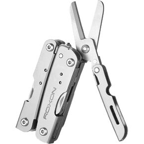 ROXON M2 14 in 1 Mini Multitool Small Lightweight with Folding Scissors Mini Storm With 9pc Bits Set + Holder Multi Tool