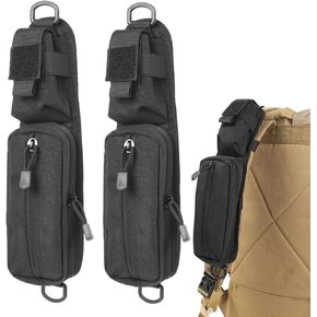 AZB قطعتان من حقيبة إكسسوارات مولي من نسخة جيب بسحاب مزدوج، حقيبة ظهر بحزام كتف وحقيبة كتف إضافية in Kuwait