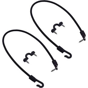 SCYORK (Pack of 2) Rod Tamer Strap Holder Deck Mount Connector Gunwale Mount Rod Strap Rod Hold Down Strap (18 inch)