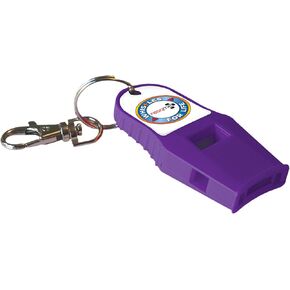 Whistle for Life by resqme in Purple, Loud and Powerful Rescue Survival and Safety, Made in USA, 120 Decibels Emergency Whistle, for Outdoors, Camping, Hiking, Running, Boating, Hunting, Self Defense