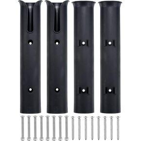 PATIKIL Fishing Pole Holder for Boat, Plastic Boat Pole Bracket Fishing Tube Rod Holder Racks Side/Wall Mounted with Screws for Boat Kayak Truck