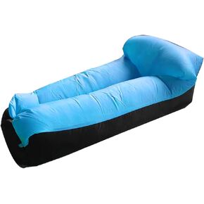 Baiao Portable Inflatable Lounger Air Sofa Chair Camping & Beach Accessories–Flat Air Mattresses for Hiking, Picnics, Outdoor, Inflatable Lounge Chairs for Adults and Kids