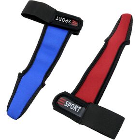 Fishing Single Finger Glove Breathable Sports Elastic Gloves Red Blue for Outdoor Fishing 2PCS