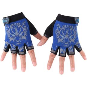Luwint Fishing Gloves for Men and Women, Fingerless Lightweight Sun Protective Gloves Non-Slip Sport Gloves for Hunting Fishing Cycling Camping Riding Climbing Outdoor Sports