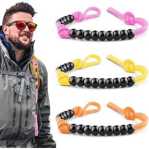 3pcs Ranger Beads pace Counter for Hiking，Long Distance Swimmers Counter，Consists of Parachute Cord and pace Counter Beads，16 Inches Land Navigation kit for Keeping Track of Distance
