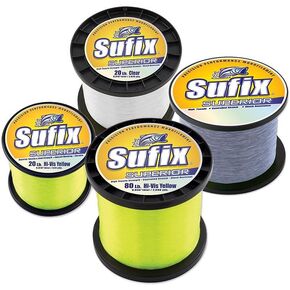 Sufix Superior 1-Pound Spool Size Fishing Line (Clear, 80-Pound)
