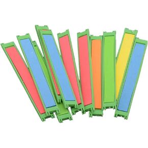 12Pcs Foam Board Fishing Line Holder Keeper Wrapped Wire Leader Winding Board Tool for Fishing Line Organizer Storage Accessories, Random Color
