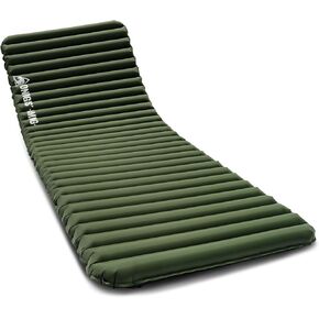 OneTigris Jade Sleeping Pad for Camping, 2.8 R-Value, 3 Season 72cm Extra-Wide Inflatable Backpacking Hiking Motorcycling Sleeping Mat Air Bed with Patch-up Kit