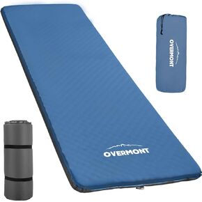 Overmont Self-Inflating Sleeping Pad - 3"Thick Memory Foam Camping Pad - Inflatable Camping Mattress Pad Sleeping Mat for Car Truck Travel Tent - 4 Season Durable Comfortable in Kuwait