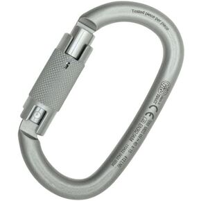 Kong Italy - Ovalone Carbon Steel Auto Block Carabiner - Lunar White