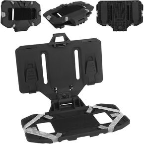 Tactical Plate Carrier Vest Attachments, Tactical Phone Holder Universal Molle Phone Chest Mount Phone Holder Quick Release Folded Navigation Board for Screen Size 4.7"-6.7" (Green)