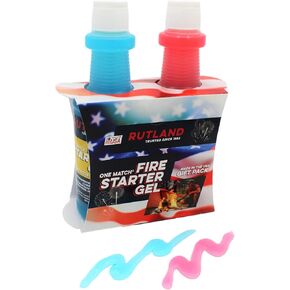 Rutland Patriot Pack Fire Gel, Fire Starter for Americans, Two 16 fl oz Bottles