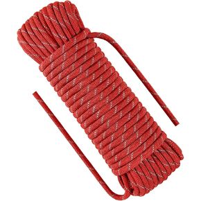 3/8 in (10mm) x 16 ft (5Meter) Floating Rope Boat Dock Line Marine Rope Anchor Rope Boat Rope Kayak Rope Rescue Rope Rock Climbing Rope Reflective Red