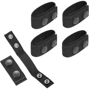 Belt Keeper Buckle Belt Keep Security Stay Holder with Double Snaps Tactical Waist Fastener for 2" 2.5" Wide Belt Police Military Equipment Accessories