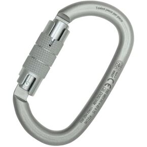 Kong Italy - Ovalone Carbon Twist Lock Carabiner - Lunar White