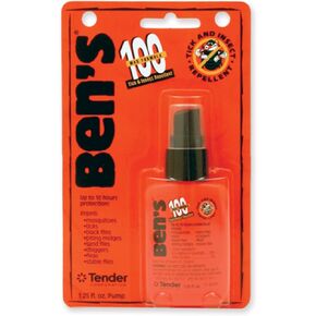 Ben’s 100% DEET Tick & Insect Repellent 1.25 oz. Pump Spray – 100 Percent DEET Bug Spray Travel Size Best Insect Repellent Last 10 Hours Repels Mosquitoes, Ticks, Black Flies, Chiggers, Midges, & More