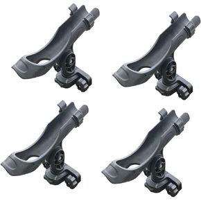Brocraft Versatrack Track System Rod Holder / 90 Degree Lund Boat Sport Trak Rod Holder / Lund Boat Rod Holder - 4 Pack